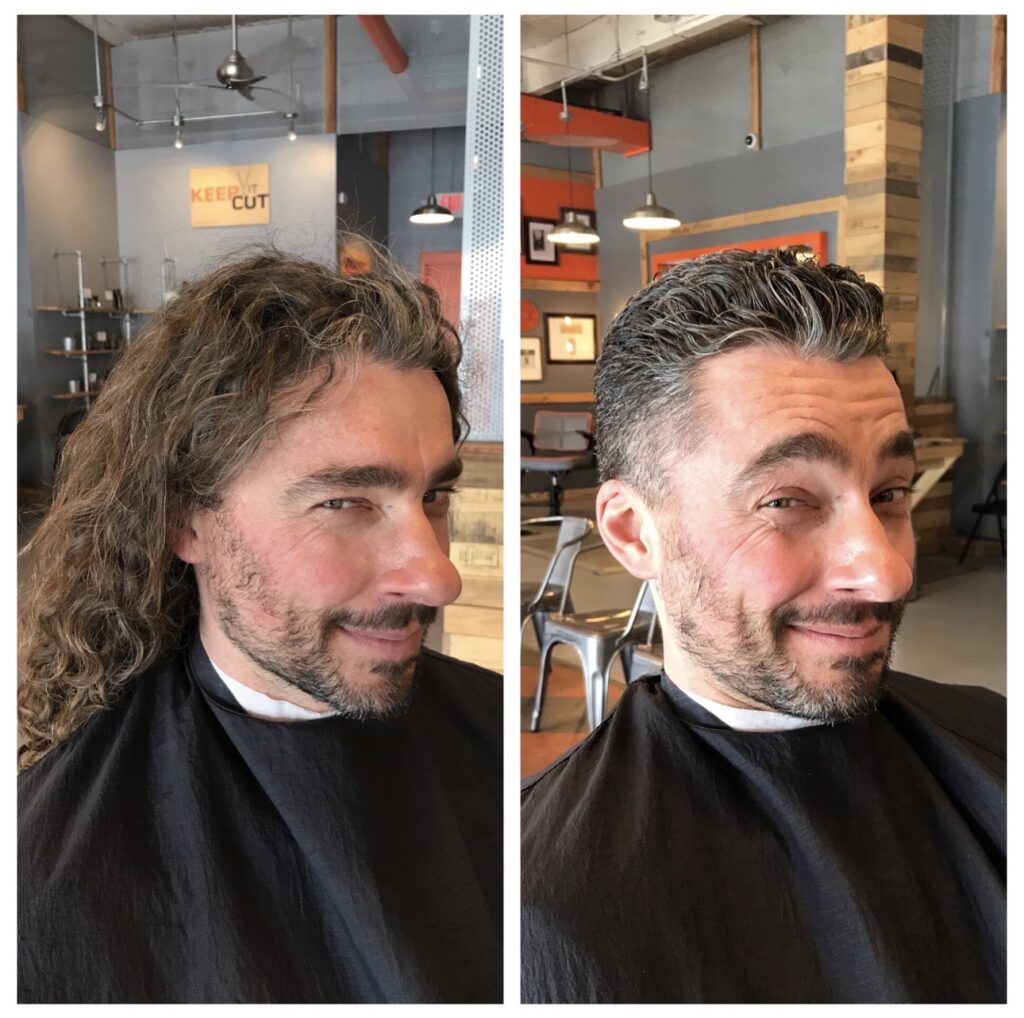 hair donation Maple Ridge haircut transformation