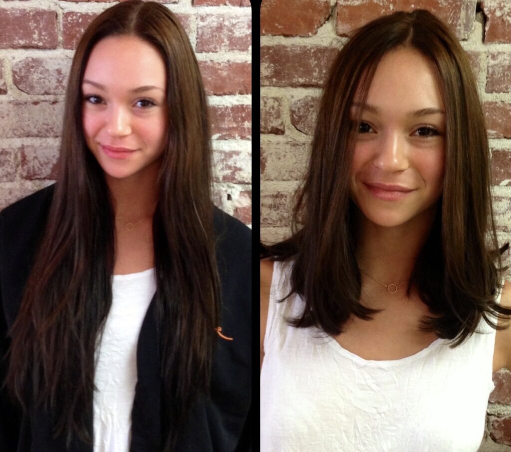 hair donation Maple Ridge before and after haircut