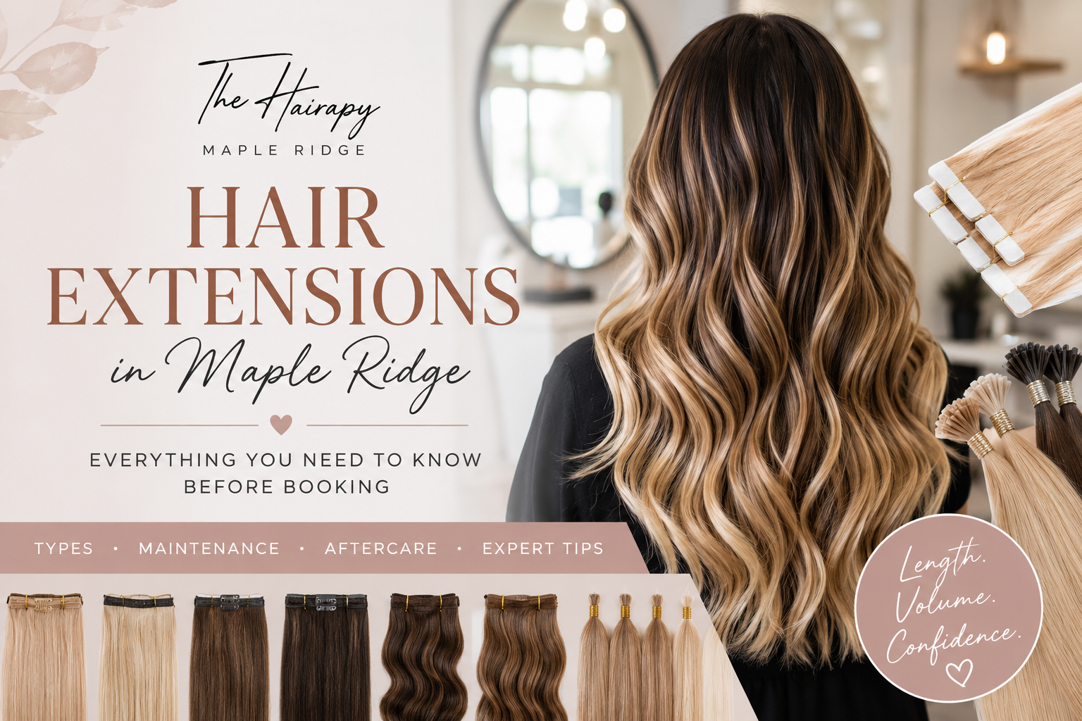 Hair Extensions in Maple Ridge at The Hairapy